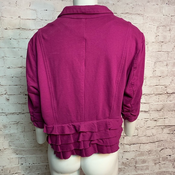 Ruffled Raspberry Purple ELLE Soft Jacket XLarge - Picture 2 of 5